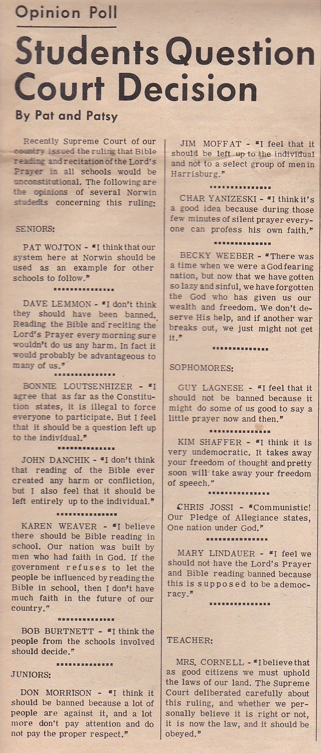 Knight-Krier — October 1963 Highlights scanned page